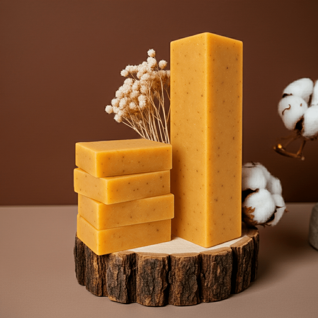 Turmeric Orange Honey Soap - Natural Cold Process Bar - Mr. Clean Marine